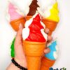 اسکوییشی بستنی قیفی دو رنگ